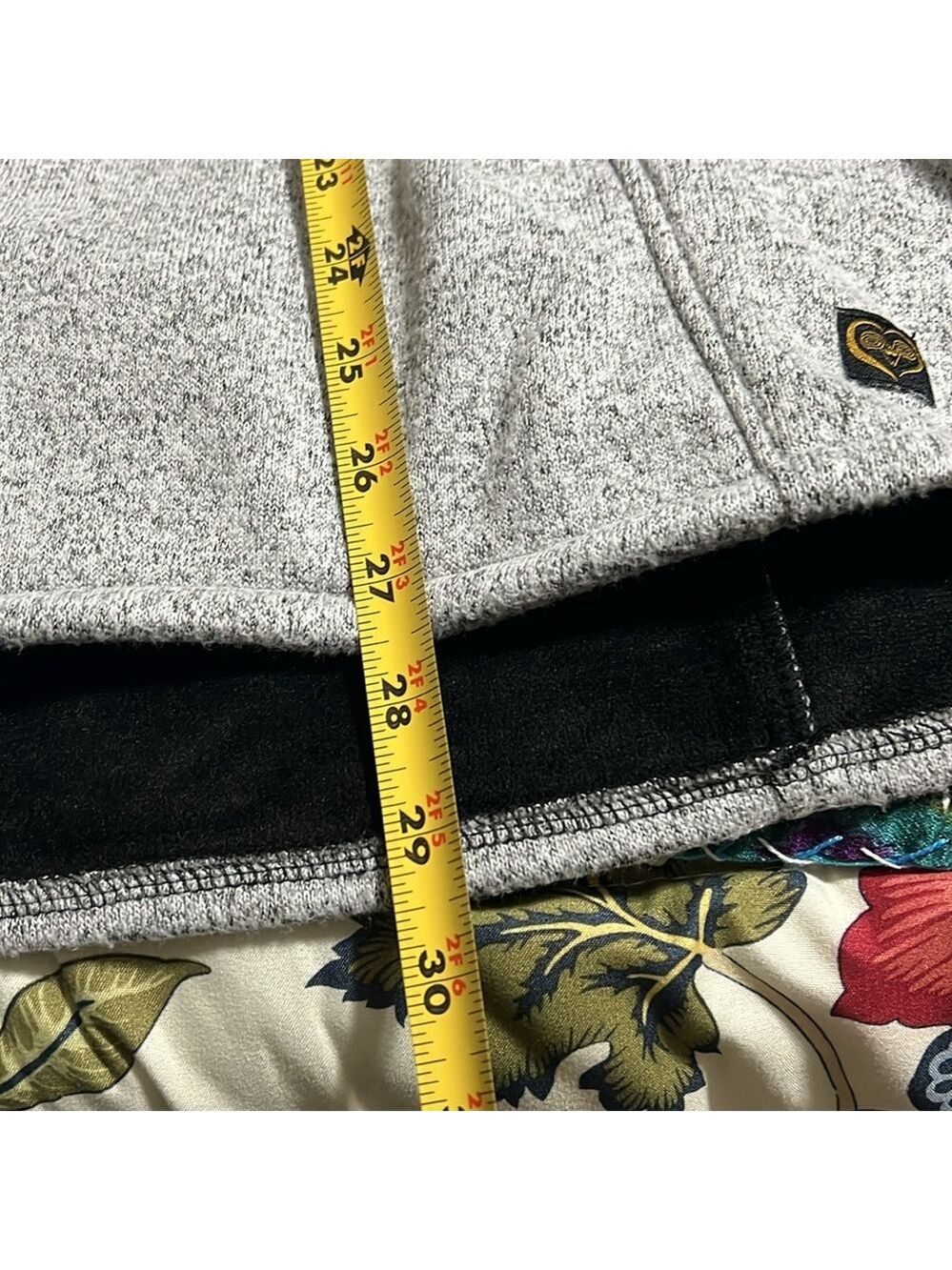 WOOLY BULLY WEAR Gray and Black QUARTER Zip jacket with High Collar. 1X - Picture 9 of 11